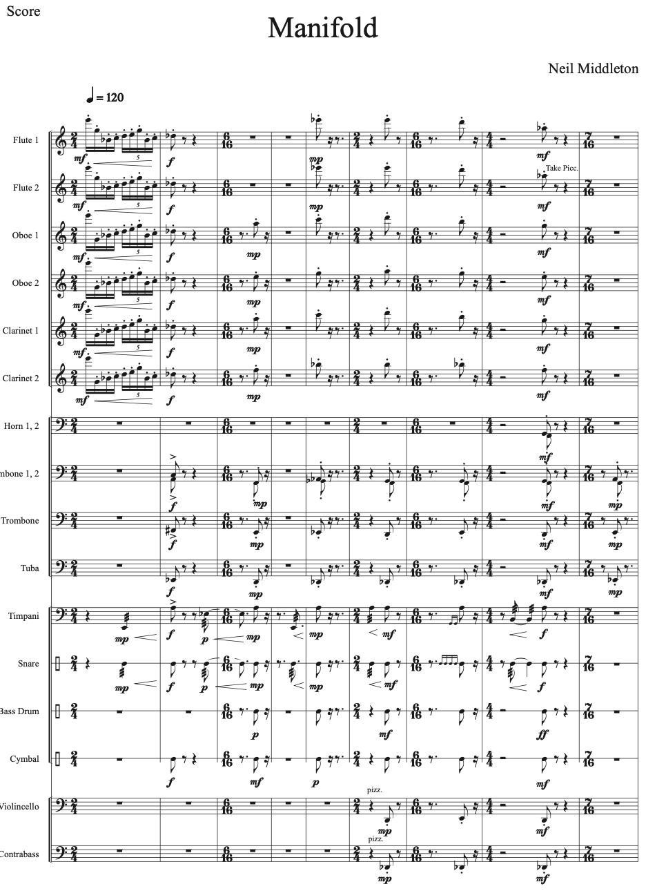 Manifold score sample